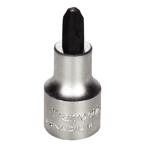 Soquete NR4 Ponta Cruzada 1/2'' Aço Cromo Vanádio Encaixe 1/2'' Cromo Tramontina PRO