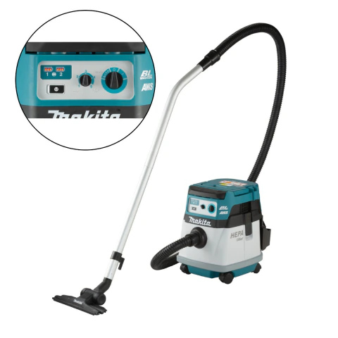 Aspirador de Pó 15L AWS Sem Fio 36V HEPA Com Mangueiras Bocais Tubos 10 Sacos DVC157LZX5 Makita