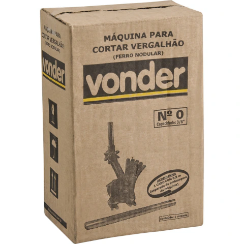 Maquina corta vergalhão n.0 capacidade de corte 10mm Vonder