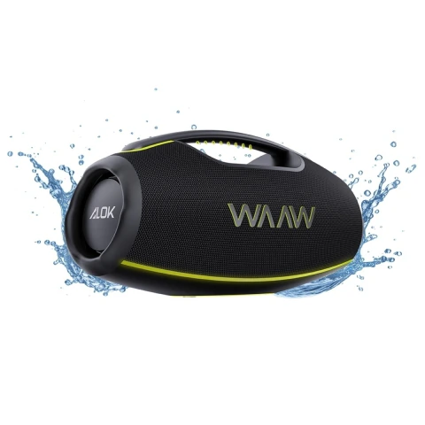 Caixa de Som Boombox Bluetooth 180W RMS IPX7 12h 7800mAh Bivolt WAAW Hyperboom 1000