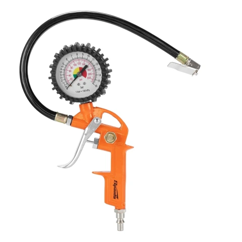 Calibrador de Pneus Pneumático 8 Bar 1/4 Rosca Sparta