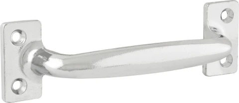 Puxador tipo alça 102mm metálico niquelado Nove54