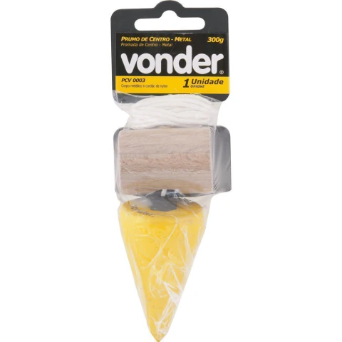 Prumo de centro 300g corpo metal Vonder