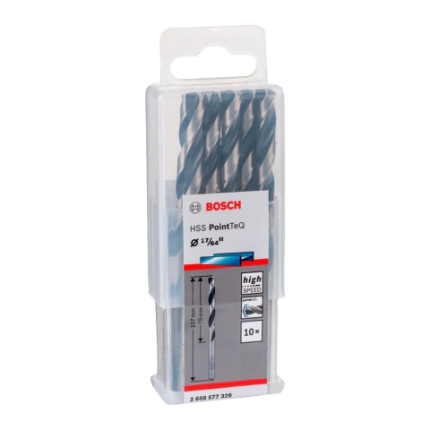 Broca Metal Bosch Aço Rápido Hss-Pointteq 17/64'' 10 Peças