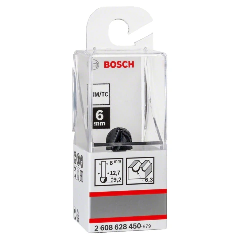 Fresa De Meia-Cana Bosch Standard 6mm 6,3X 12,7X9,2mm G40mm