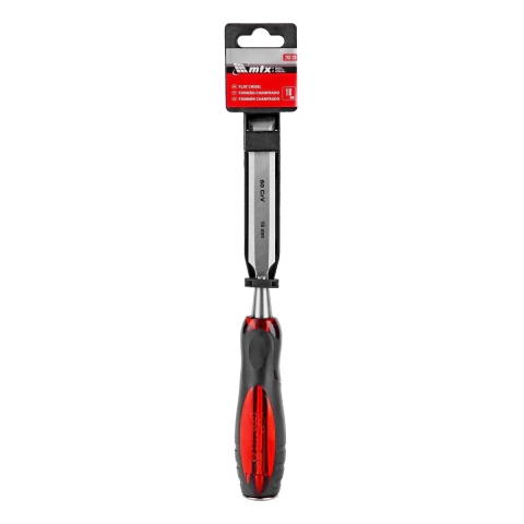 Formão Chanfrado Emborrachado 18mm Aço Cromo-Vanádio MTX