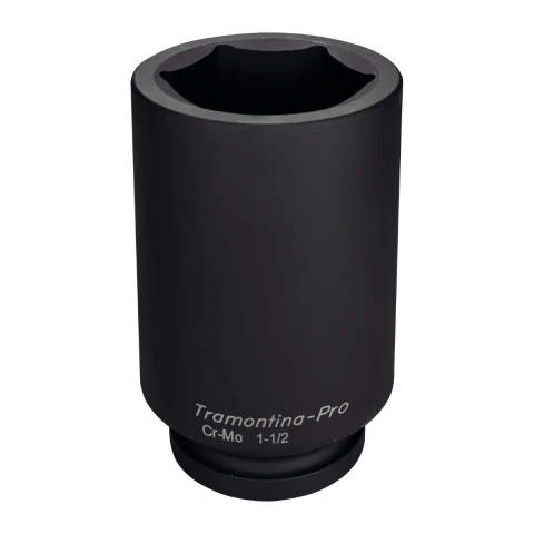 Soquete Impacto 80mm 1.1/2'' Hyper Drive Aço Cromo Molibdênio DIN 3129 Tramontina PRO
