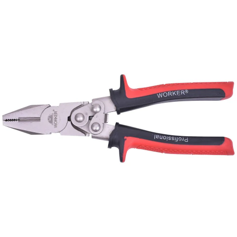 Alicate Cromo Vanádio Com Força Dupla 8'' Profissional Worker