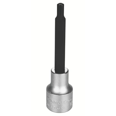 Soquete Croma Vanádio Longo 6mm 1/2'' Encaixe Tramontina PRO