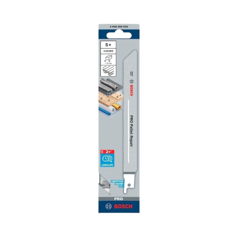 Lâmina Serra Sabre Bosch S725Vfr Special Pallet Repair 5Pçs