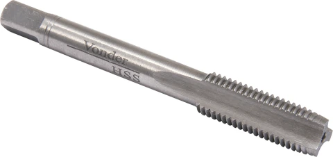 Macho manual aço rápido m10,00x1,25 2 peças din 352 Vonder