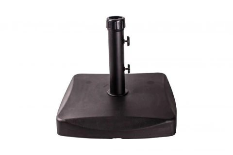 Base para Ombrellone 25kg Concreto Quadrado Preto Bel Lazer