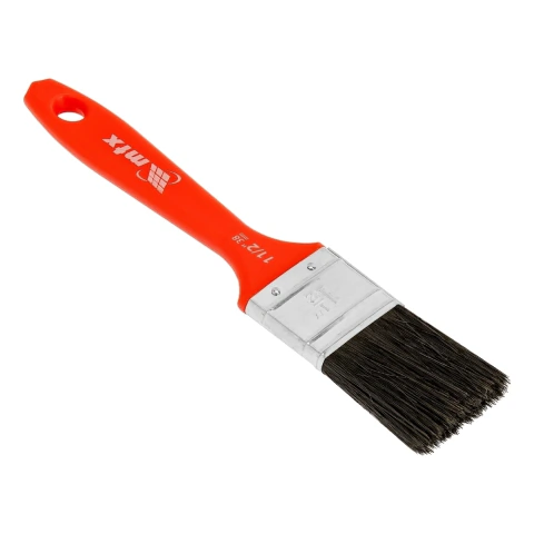 Trincha Pincel 38 Mm Para Tintas Esmalte E Óleo Cerdas Pretas Cabo Plástico Mtx
