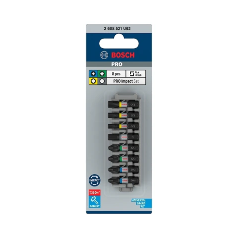 Jogo De Bits Bosch Pro Impact 8Un