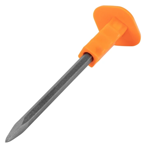 Ponteiro Sextavado 300 mm Aço Carbono Com Cabo E Protetor Sparta