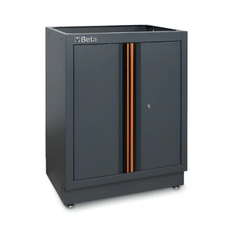 Móvel Modular Fixo 2 Portas com Fechadura Prateleira Interna Ajustável Pés Reguláveis C45PRO MA Beta