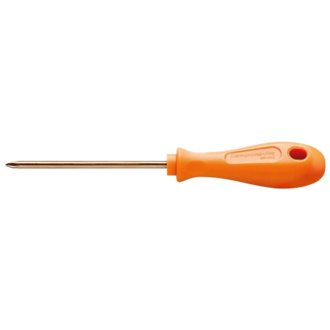 Chave De Fenda Ponta Cruzada Cobre-berílio 6x100mm (1/4x4'') Antifaiscante Tramontina PRO