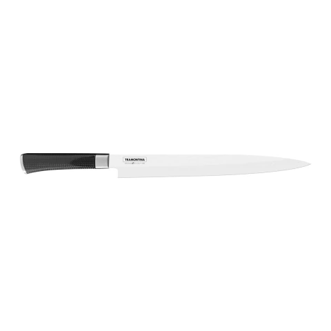 Faca Sashimi Tramontina Evolution 12 Polegadas 30 Centímetros Aço Inox Damasco Fibra De Carbono
