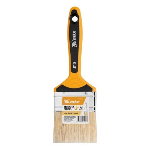 Trincha 3'' Para Verniz Cerdas Mistas Cabo 2 Componentes MTX