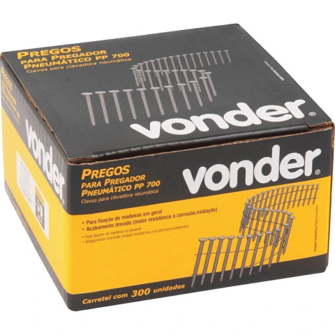 Prego Ardox 64mm 300pçs Vonder Pp 700 Zincado