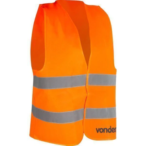 Colete Refletivo sem Bolso Laranja Cv101 Vonder