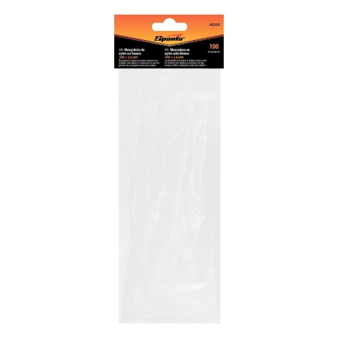 Abraçadeira De Plástico 180X3,6 Mm Nylon Branca 100 Peças Sparta