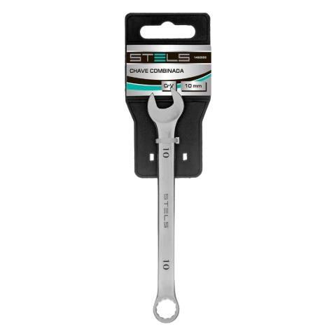 Chave Combinada 10 mm Aço Cromo Vanádio 38-55 HRC Ferramenta Profissional Stels