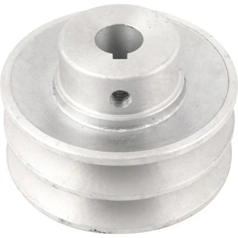 Polia Alumínio 2 Canais Perfil A 80mm com Furo 5/8" - Vonder