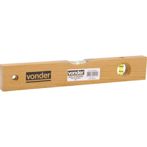 Nível madeira 14" 2 bolhas Vonder