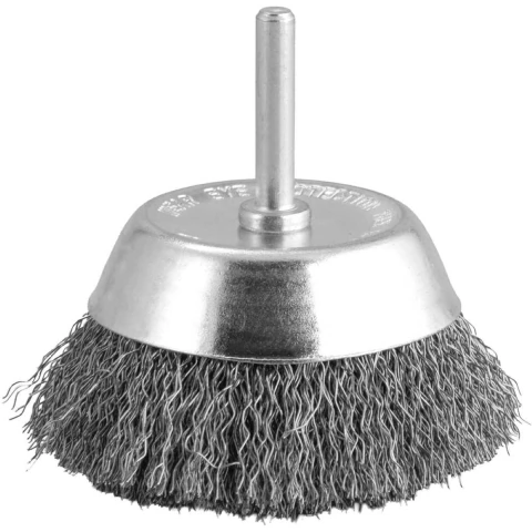 Escova Copo 3'' 1/4'' 4500Rpm Aço Inox Ondulado Vonder