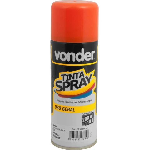 Tinta spray laranja 200ml/110g Vonder