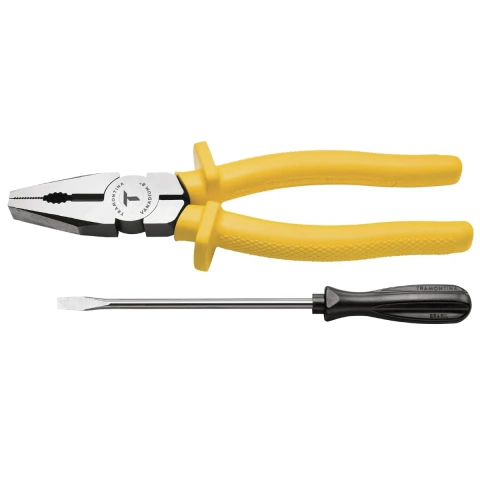 Kit Alicate 8 203mm 1 000V e Chave De Fenda 1 8x3 3 2mm 76mm Certa Precisão Tramontina Master