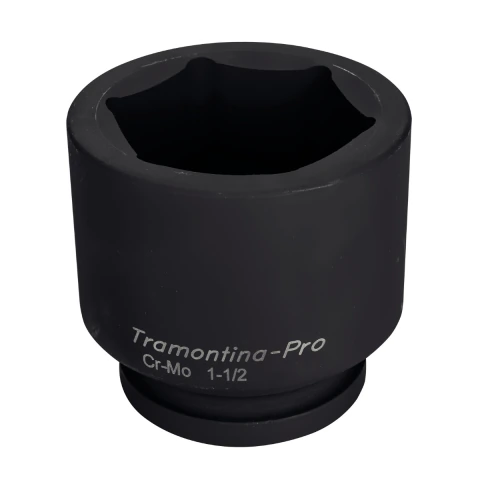 Soquete de Impacto Sextavado 85 mm 1 1/2'' Aço Cromo Molibdênio Tramontina PRO