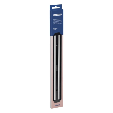 Barra Magnética Para Facas Tramontina Plenus 38 cm Suporte De Parede Em Aço Inox E Polipropileno
