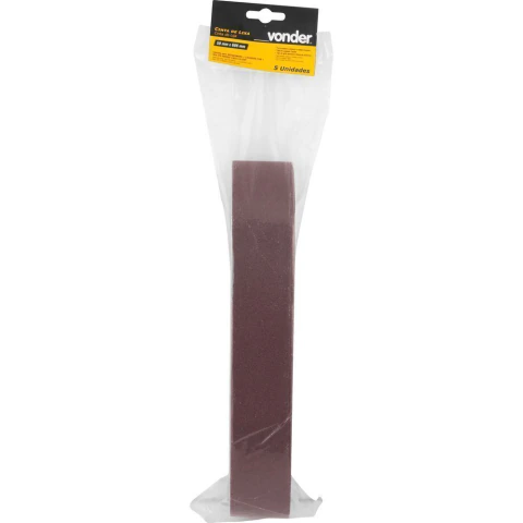 Cinta de Lixa 50 mm x 686 mm G 60 com 5 peças Vonder