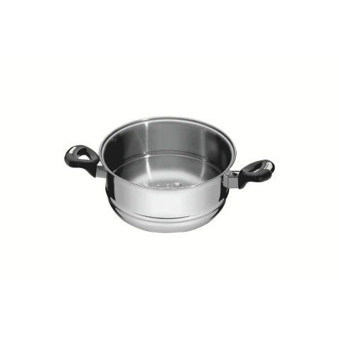 Cozi-Vapore Aço Inox 20 Cm 3,2 L Solar Baquelite Tramontina Alças Antitérmicas