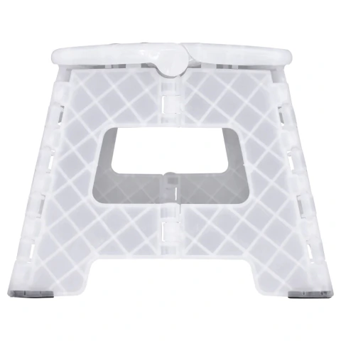 Banqueta Plástica Dobrável 22Cm Branca Kala Conforto E Praticidade