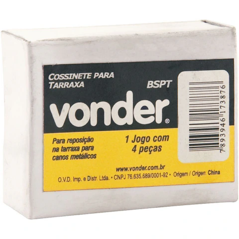 Cossinete para tarraxa 1/2" bspt aço temperado Vonder
