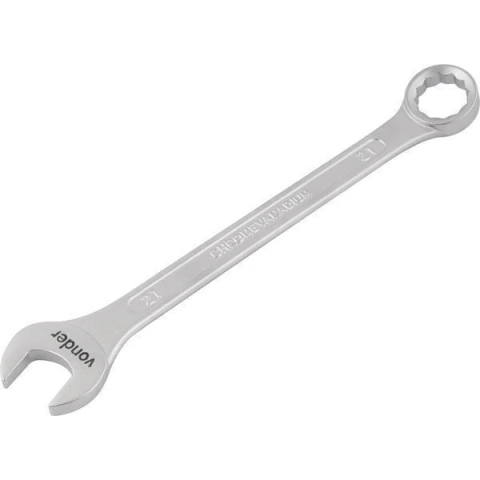 Chave combinada 21mm cromo vanádio fosco cartela Vonder