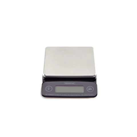 Balança Digital De Alta Precisão Para Cozinha Tramontina Adatto 3 Kg Aço Inox