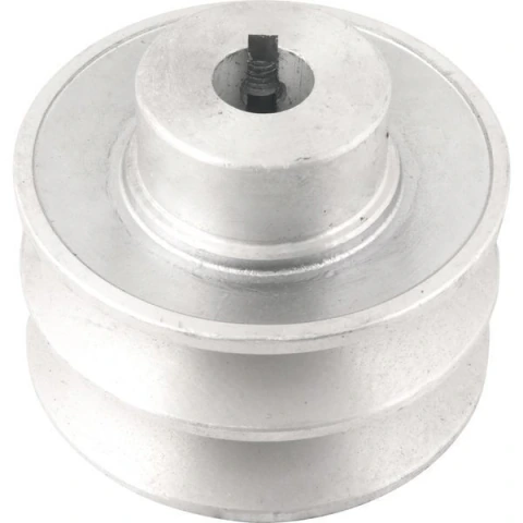 Polia Alumínio 2 Canais Perfil B 80mm com Furo 5/8" - Vonder