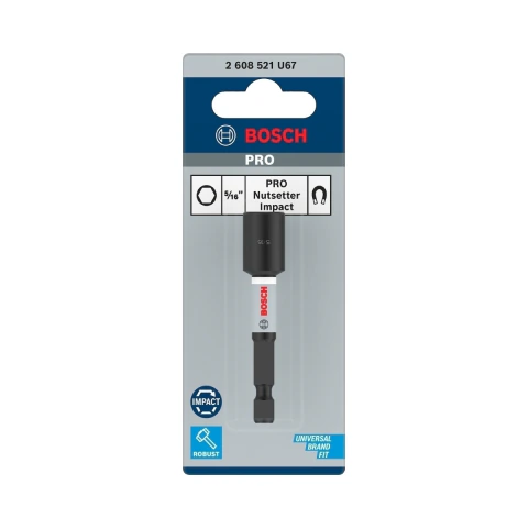 Soquete Bosch Pro Hex Impact Magnético 65mm 5/16'' 1Un