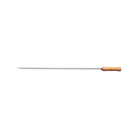 Espeto Para Churrasco Tramontina 75 Cm Aço Inox Cabo De Madeira Reforçado Profissional