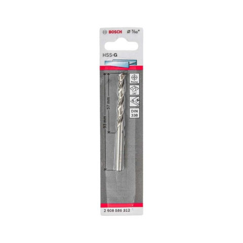 Broca Para Metal Bosch Aço Rápido Hss-G 7/32''