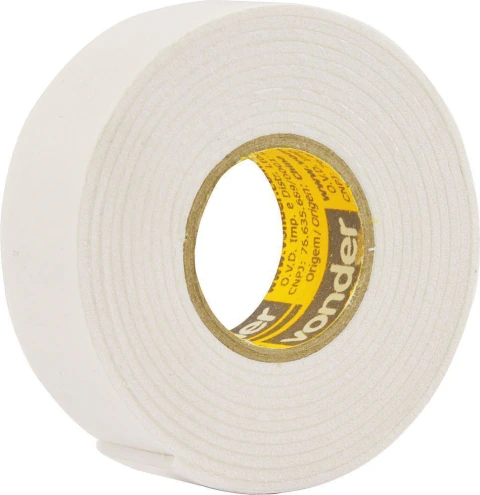 Fita dupla face espuma 19mmx1,5m branca Vonder