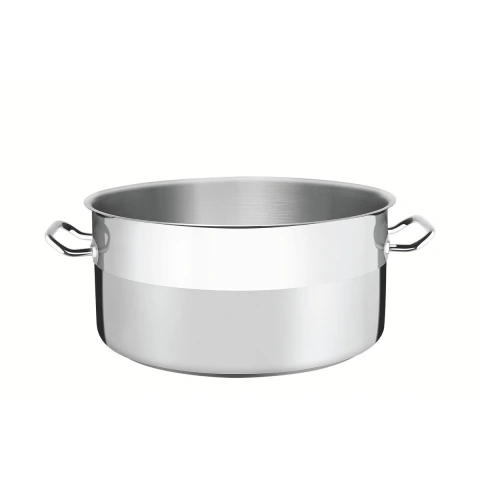 Caçarola Funda Tramontina Professional Aço Inox Fundo Triplo 36 cm 22,3 L Indução Sem Tampa