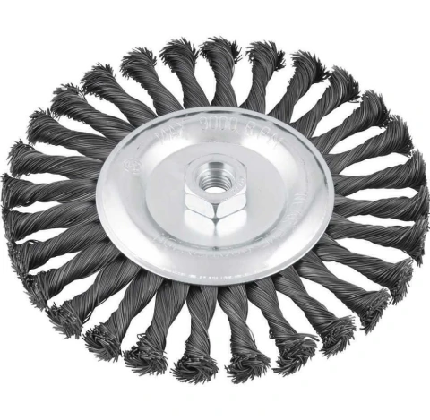 Escova circular torcida 7x1/2" rosca m14 9000rpm Vonder