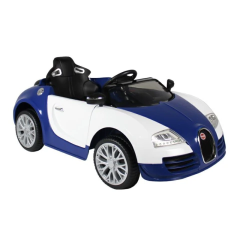 Carrinho Elét. c/ C. Remoto Branco/Azul 12V - Bel Brink