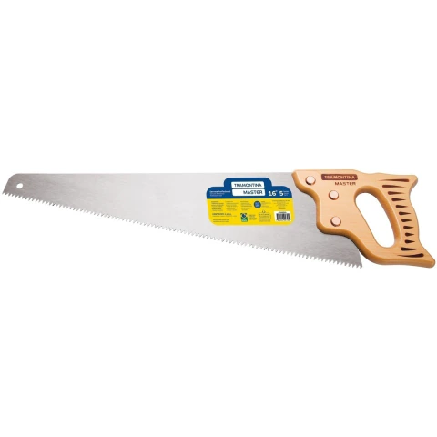 Serrote Profissional Tramontina MASTER 16'' 5 Dentes Por Polegada Aço Carbono Cabo Madeira