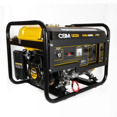 Gerador De Energia Gasolina 4.0 kVA 6.5 HP Portátil Com AVR Partida Elétrica GMR 4000E 15 L CSM